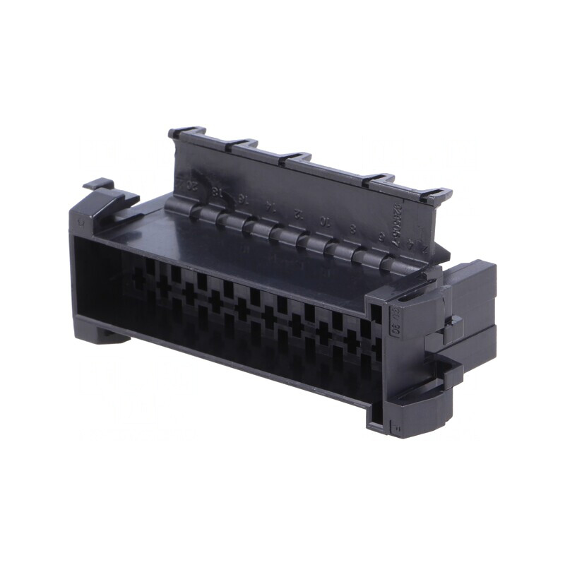 Conector cablu-cablu JPT mufă tată neagră 22PIN | Electronic-mag.ro | Componente Electronice