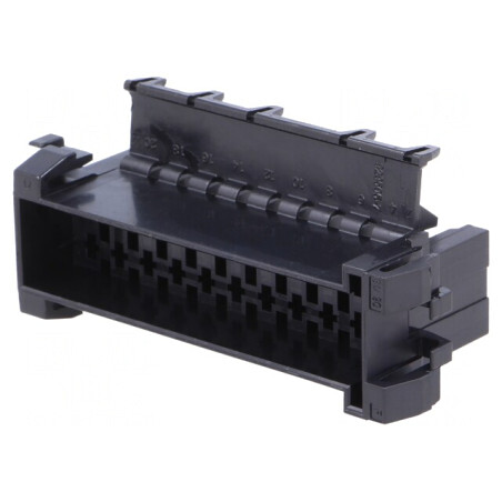 Conector cablu-cablu JPT mufă tată neagră 22PIN | Electronic-mag.ro | Componente Electronice