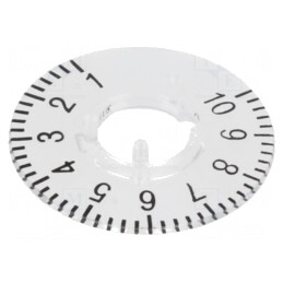 Disc Policarbonat Transparent cu Scală | Electronic-mag.ro | Componente Electronice