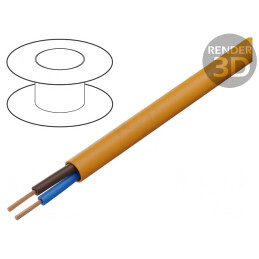 Cablu Neecranat H05BQ-F 2x0,75mm2 300V/500V Cu CPR Eca | Electronic-mag.ro | Componente Electronice