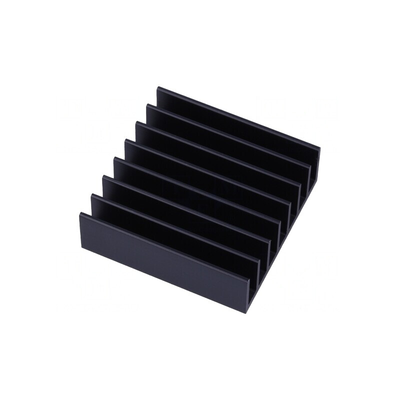 Radiator extrudat cu aripioare BGA negru 35x35mm | Electronic-mag.ro | Componente Electronice