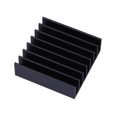 Radiator extrudat cu aripioare BGA negru 35x35mm | Electronic-mag.ro | Componente Electronice