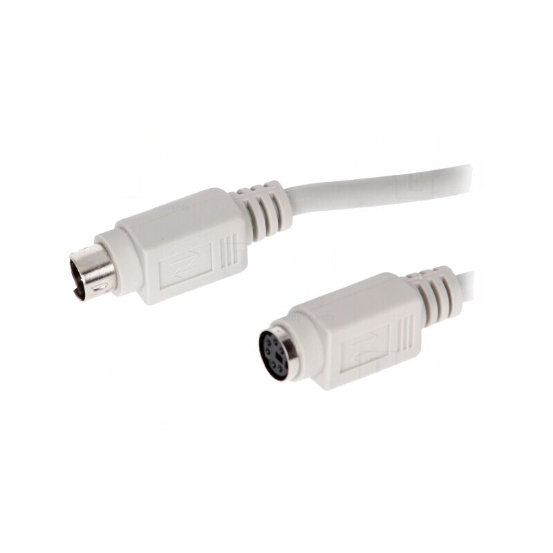 Cablu PS/2 2m Gri 1:1 | Electronic-mag.ro | Componente Electronice
