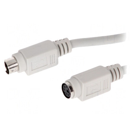 Cablu PS/2 2m Gri 1:1 | Electronic-mag.ro | Componente Electronice
