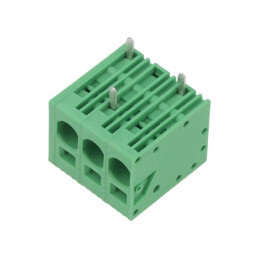 Regletă de conexiuni PCB 90° 7,5mm 3 piste 40A | Electronic-mag.ro | Componente Electronice