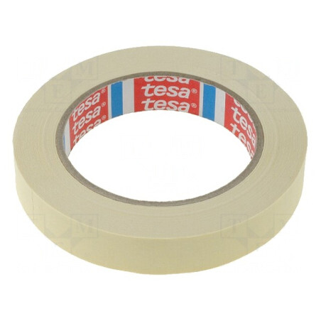 Bandă de mascare 19mm x 50m 130um 10% cauciuc natural | Electronic-mag.ro | Componente Electronice