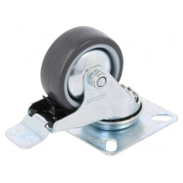 Roată de transport 50mm cu placă de montare | Electronic-mag.ro | Componente Electronice
