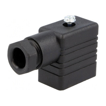 Conector cu Valvă Mufă Format B 10mm Mamă 3-PIN 90° | Electronic-mag.ro | Componente Electronice