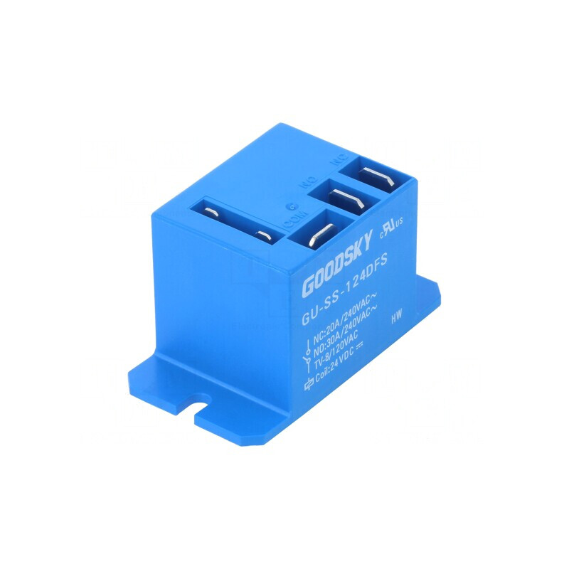 Releu Electromagnetic SPDT 24VDC 30A | Electronic-mag.ro | Componente Electronice