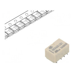 Releu Electromagnetic DPDT 5VDC SMT 2A/0,5A | Electronic-mag.ro | Componente Electronice