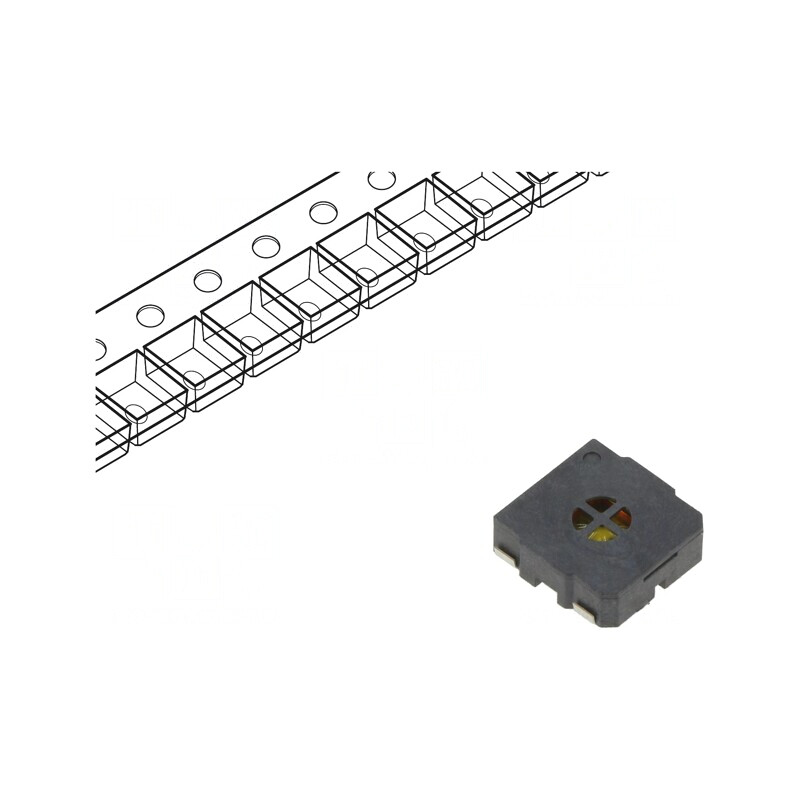 Difuzor Miniatural Mylar 700mW 8Ω 13x13x4.1mm | Electronic-mag.ro | Componente Electronice