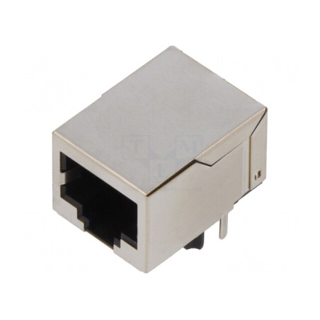 Soclu RJ45 8P8C Ecranat cu LED | Electronic-mag.ro | Componente Electronice
