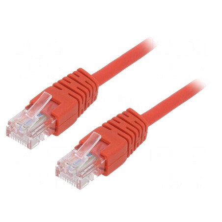 Patch Cord UTP Cat5e 5m Roșu | Electronic-mag.ro | Componente Electronice