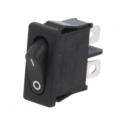 Comutator Basculant ON-OFF 6A/250V Negru | Electronic-mag.ro | Componente Electronice