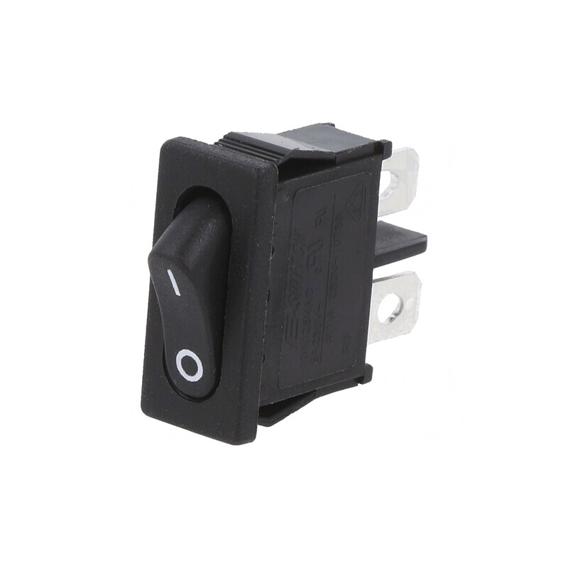 Comutator Basculant ON-OFF 6A/250V Negru | Electronic-mag.ro | Componente Electronice