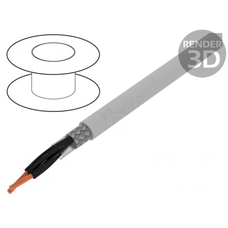 Cablu PVC Gri 2x0,75mm2 300V/500V | Electronic-mag.ro | Componente Electronice