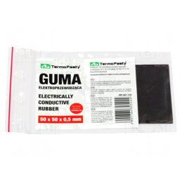 Cauciuc electroconductor negru 50x50x0.5mm | Electronic-mag.ro | Componente Electronice