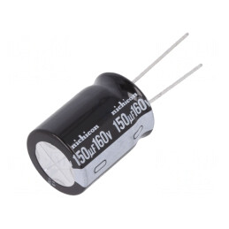 Condensator Electrolitic THT 150uF 160V 18x25mm | Electronic-mag.ro | Componente Electronice