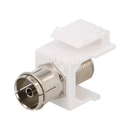 Adaptor Soclu F Coaxială 9.5mm Priză Mamă x2 Keystone | Electronic-mag.ro | Componente Electronice
