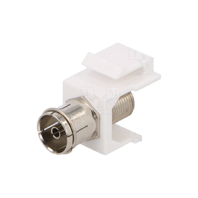 Adaptor Soclu F Coaxială 9.5mm Priză Mamă x2 Keystone | Electronic-mag.ro | Componente Electronice