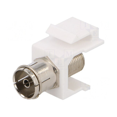Adaptor Soclu F Coaxială 9.5mm Priză Mamă x2 Keystone | Electronic-mag.ro | Componente Electronice