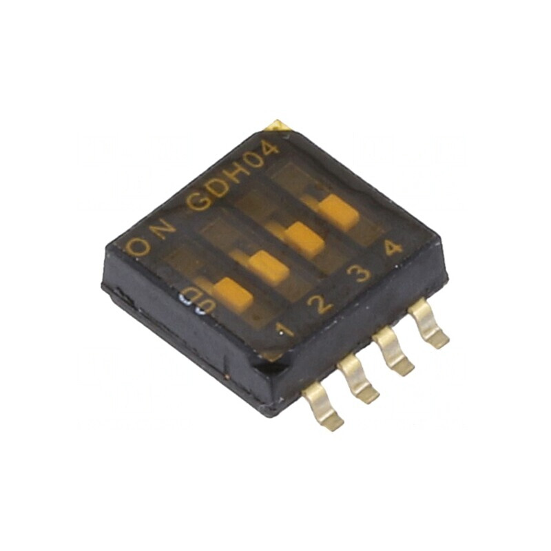 Comutator DIP-SWITCH 4 Secțiuni OFF-ON SMT | Electronic-mag.ro | Componente Electronice