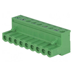 Regletă de conexiuni deconectabilă 5mm 9 piste drept mufă | Electronic-mag.ro | Componente Electronice