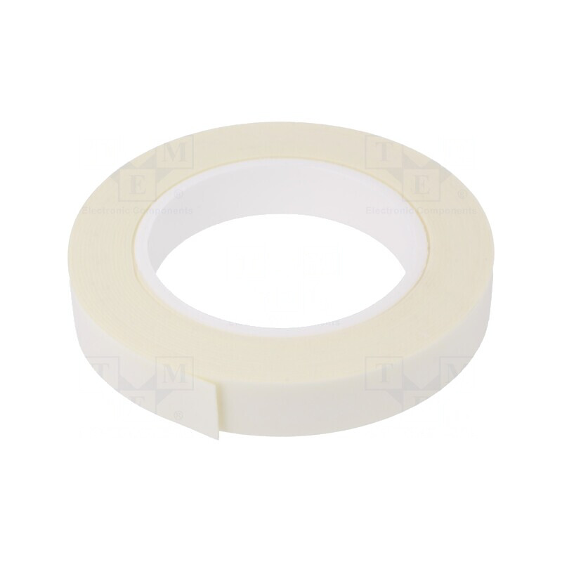 Bandă dublu adezivă albă 19mm x 5,5m | Electronic-mag.ro | Componente Electronice
