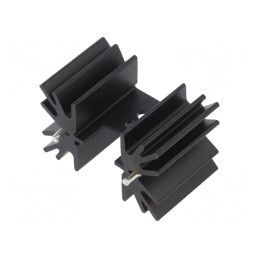 Radiator Extrudat Negru TO220 25.4mm x 41.9mm x 25.4mm | Electronic-mag.ro | Componente Electronice