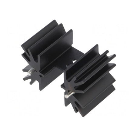 Radiator Extrudat Negru TO220 25.4mm x 41.9mm x 25.4mm | Electronic-mag.ro | Componente Electronice