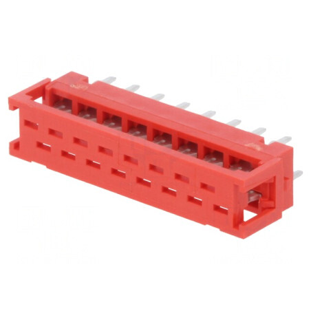 Adaptor Micro-MaTch 16 PIN IDC THT pentru PCB și cablu-bandă | Electronic-mag.ro | Componente Electronice