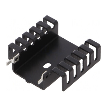 Radiator Extrudat Negru TO218/TO220 41.2mm x 43.2mm | Electronic-mag.ro | Componente Electronice