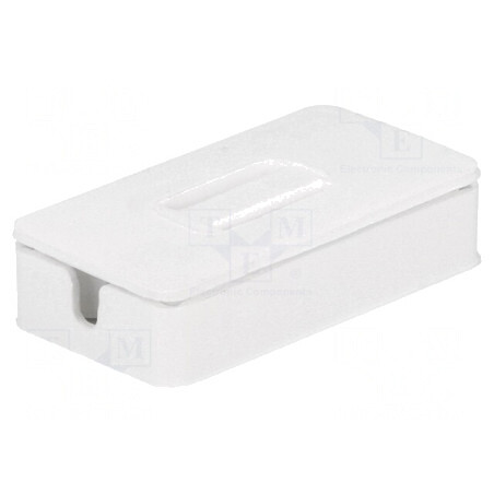 Carcasă de Conexiuni ABS Albă 49x25.5x11mm | Electronic-mag.ro | Componente Electronice