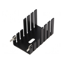 Radiator Extrudat Negru TO220 42.4mm | Electronic-mag.ro | Componente Electronice