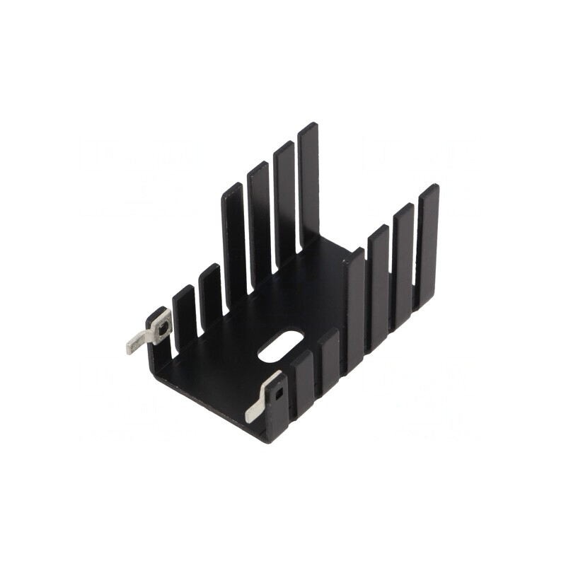 Radiator Extrudat Negru TO220 42.4mm | Electronic-mag.ro | Componente Electronice