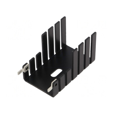 Radiator Extrudat Negru TO220 42.4mm | Electronic-mag.ro | Componente Electronice