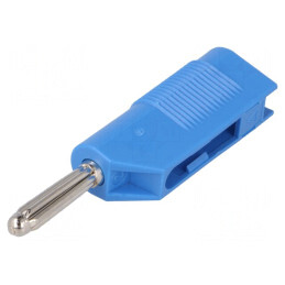 Mufă banană albastră 4mm 30A 33VAC 60VDC | Electronic-mag.ro | Componente Electronice