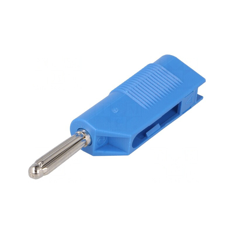 Mufă banană albastră 4mm 30A 33VAC 60VDC | Electronic-mag.ro | Componente Electronice