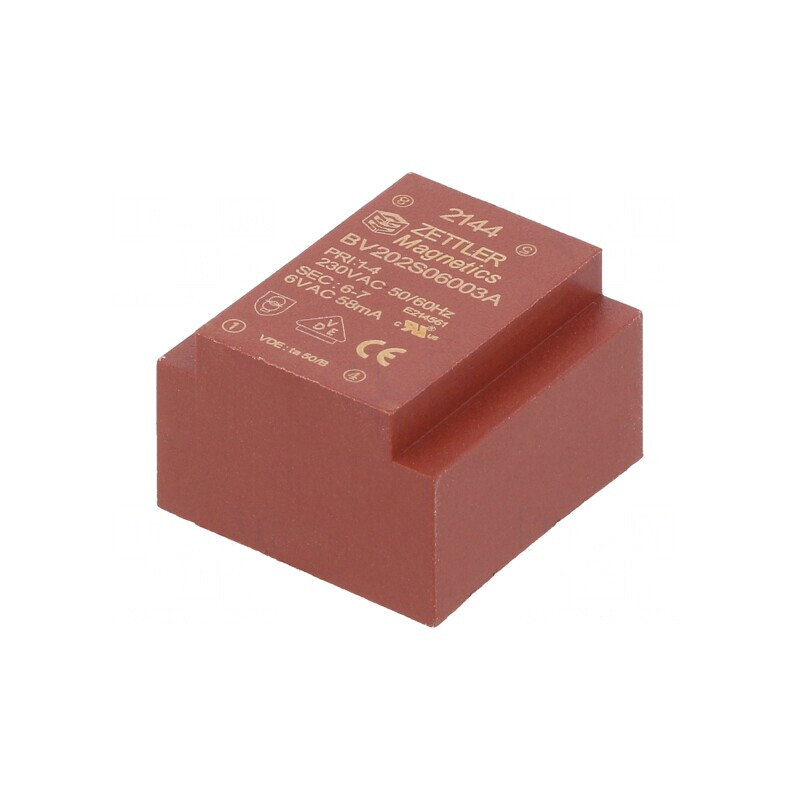 Transformator Încapsulat 0,35VA 230VAC 6V PCB | Electronic-mag.ro | Componente Electronice