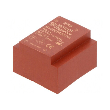 Transformator Încapsulat 0,35VA 230V 12V PCB 24x16x23mm | Electronic-mag.ro | Componente Electronice