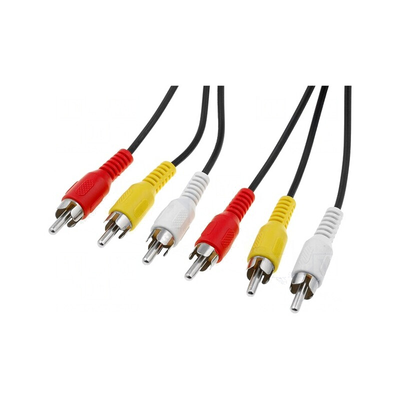 Cablu RCA 3M Nichelat 3x3 | Electronic-mag.ro | Componente Electronice Cablu RCA 3M Nichelat 3x3 | Electronic-mag.ro | Componente Electronice