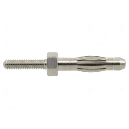 Mufă Banană 4mm 36A Nichelat Neizolat M3 | Electronic-mag.ro | Componente Electronice