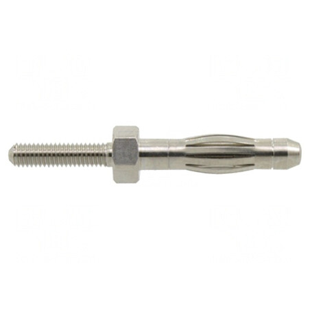 Mufă Banană 4mm 36A Nichelat Neizolat M3 | Electronic-mag.ro | Componente Electronice