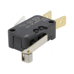 Microîntrerupător cu Manetă și Rulou 16A/250VAC | Electronic-mag.ro | Componente Electronice