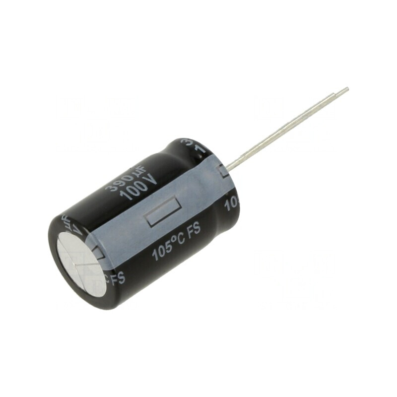 Condensator electrolitic low ESR 390uF 100VDC THT | Electronic-mag.ro | Componente Electronice