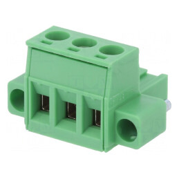 Regletă de Conexiuni Deconectabilă 5,08mm 3 Piste Dreaptă Mufă | Electronic-mag.ro | Componente Electronice