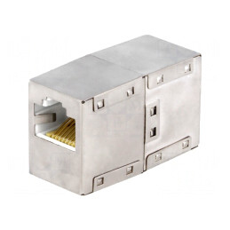 Cuplor RJ45 Cat 5e Soclu 1:1 | Electronic-mag.ro | Componente Electronice