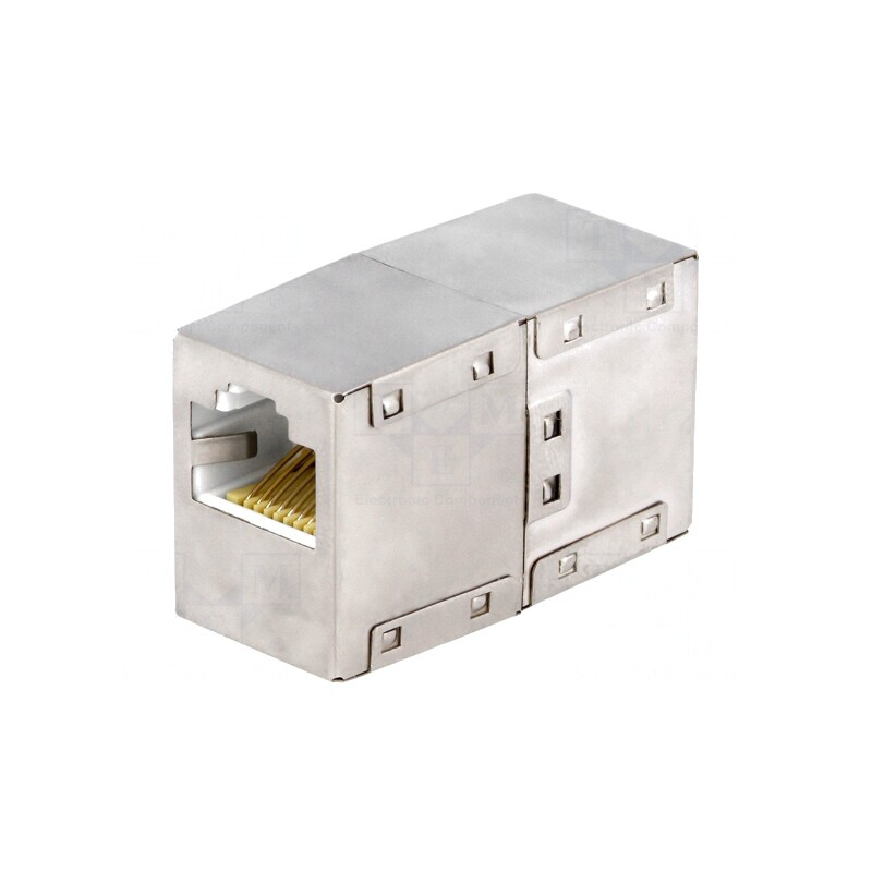 Cuplor RJ45 Cat 5e Soclu 1:1 | Electronic-mag.ro | Componente Electronice