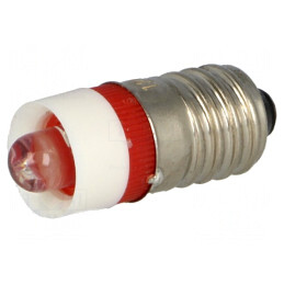 Lampă LED E10 Roșie 12V | Electronic-mag.ro | Componente Electronice
