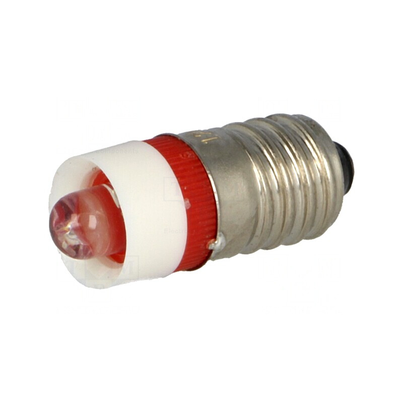 Lampă LED E10 Roșie 12V | Electronic-mag.ro | Componente Electronice